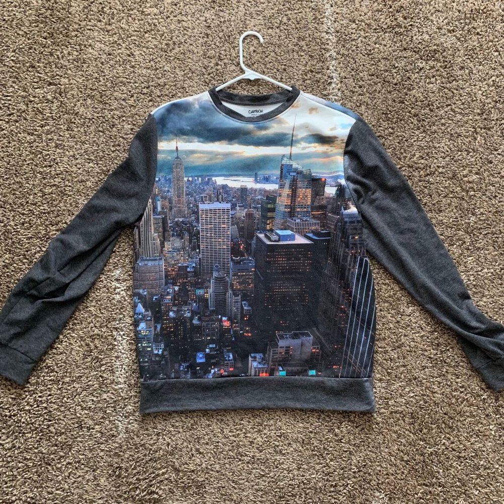 COPY - Carbon sweatshirt with NYC print women's XL